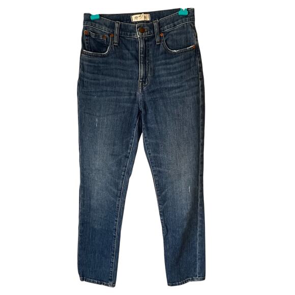 Madewell Light Wash High-Rise Slim Crop Boyjean Jean Size 24 - Picture 1 of 12